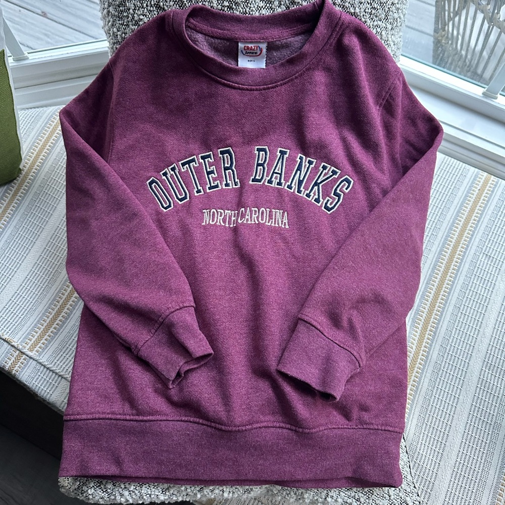 Crazy Alparel Purple Crew Neck Sweater Soft Knit
